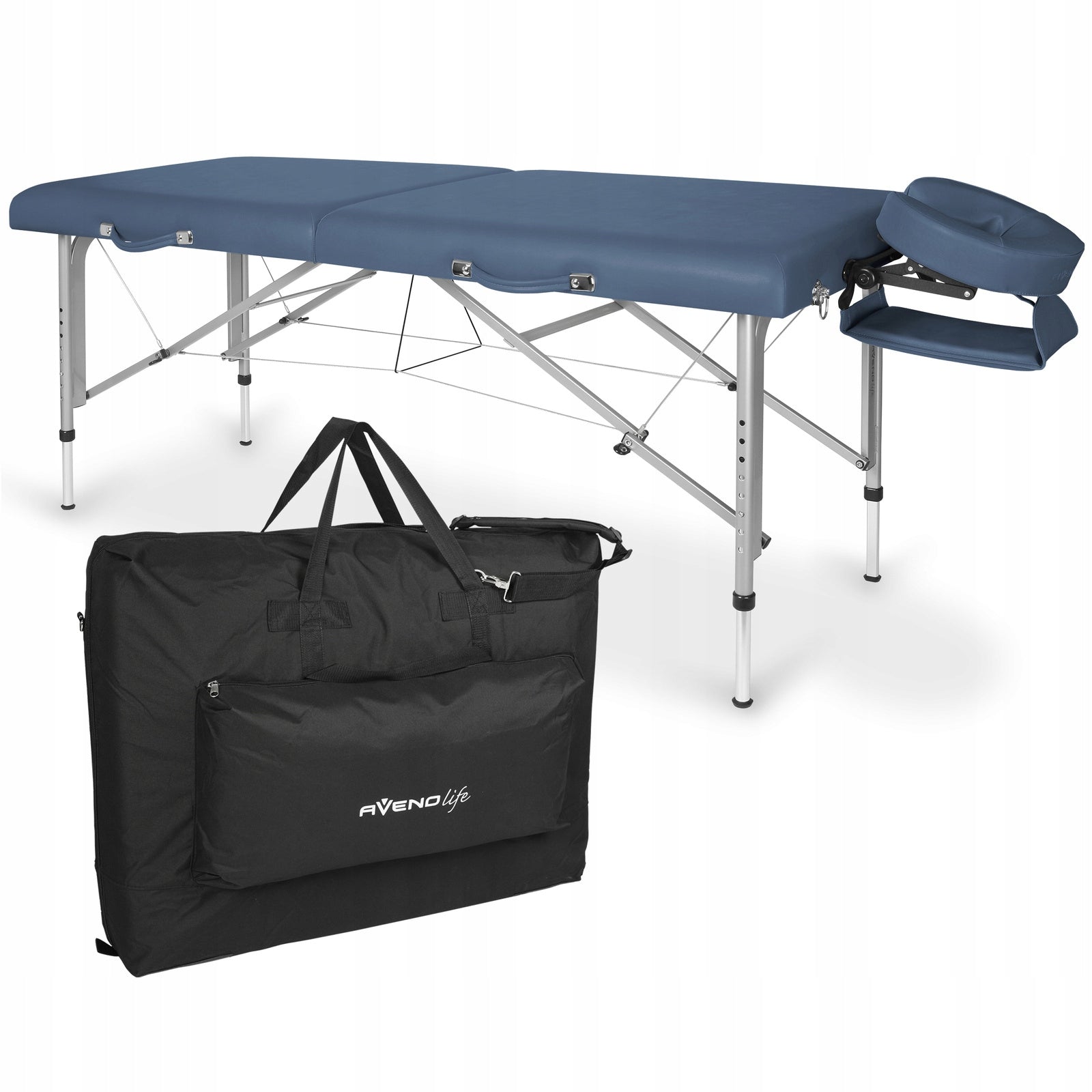 BED MASSAGE TABLE FOLDING ALUMINUM MOBILE ALTUS 71 CM NIBIIESKI Packaging status original