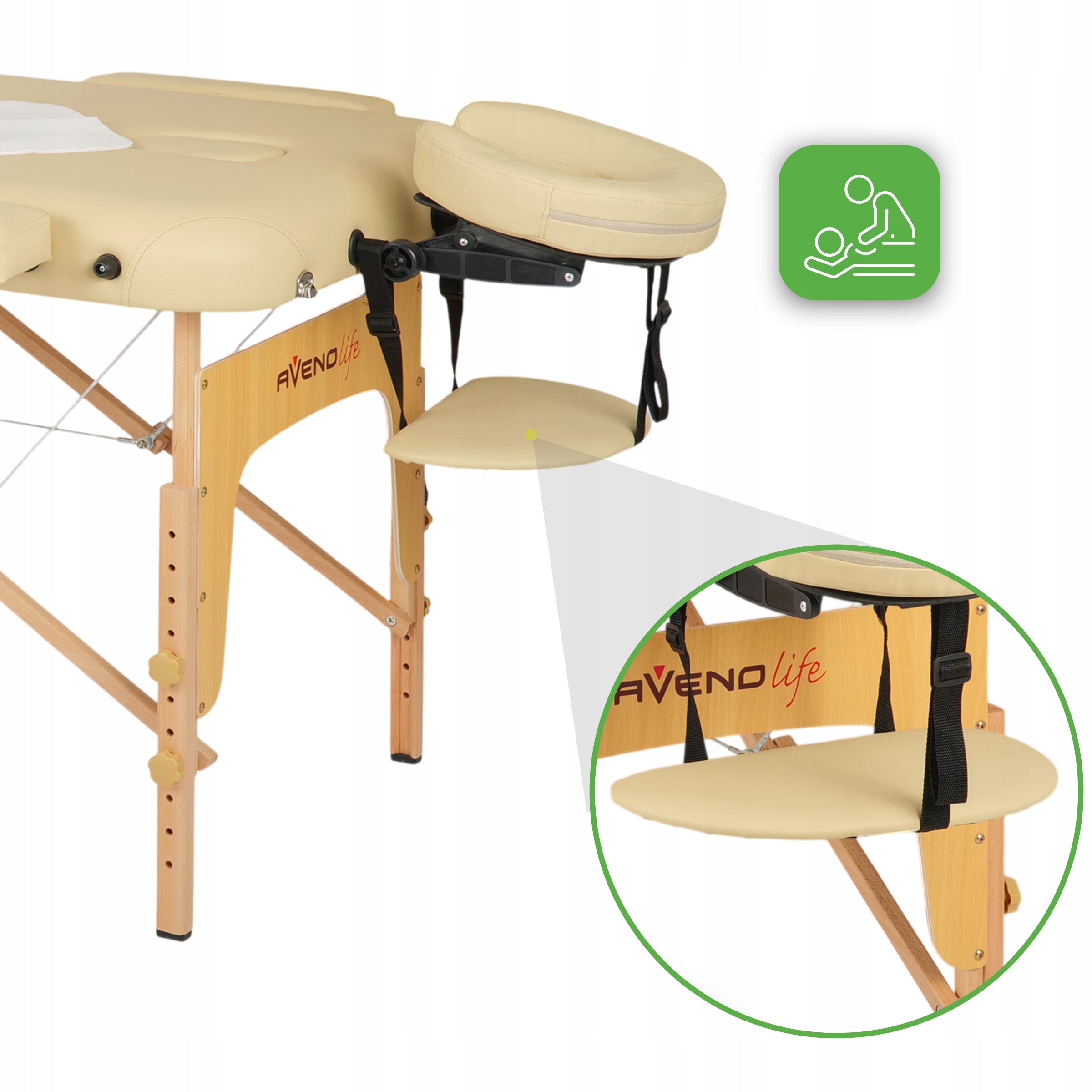 BED MASSAGE TABLE FOLDING PORTABLE SOFA 70 CM COVERHABYS Kind folding table