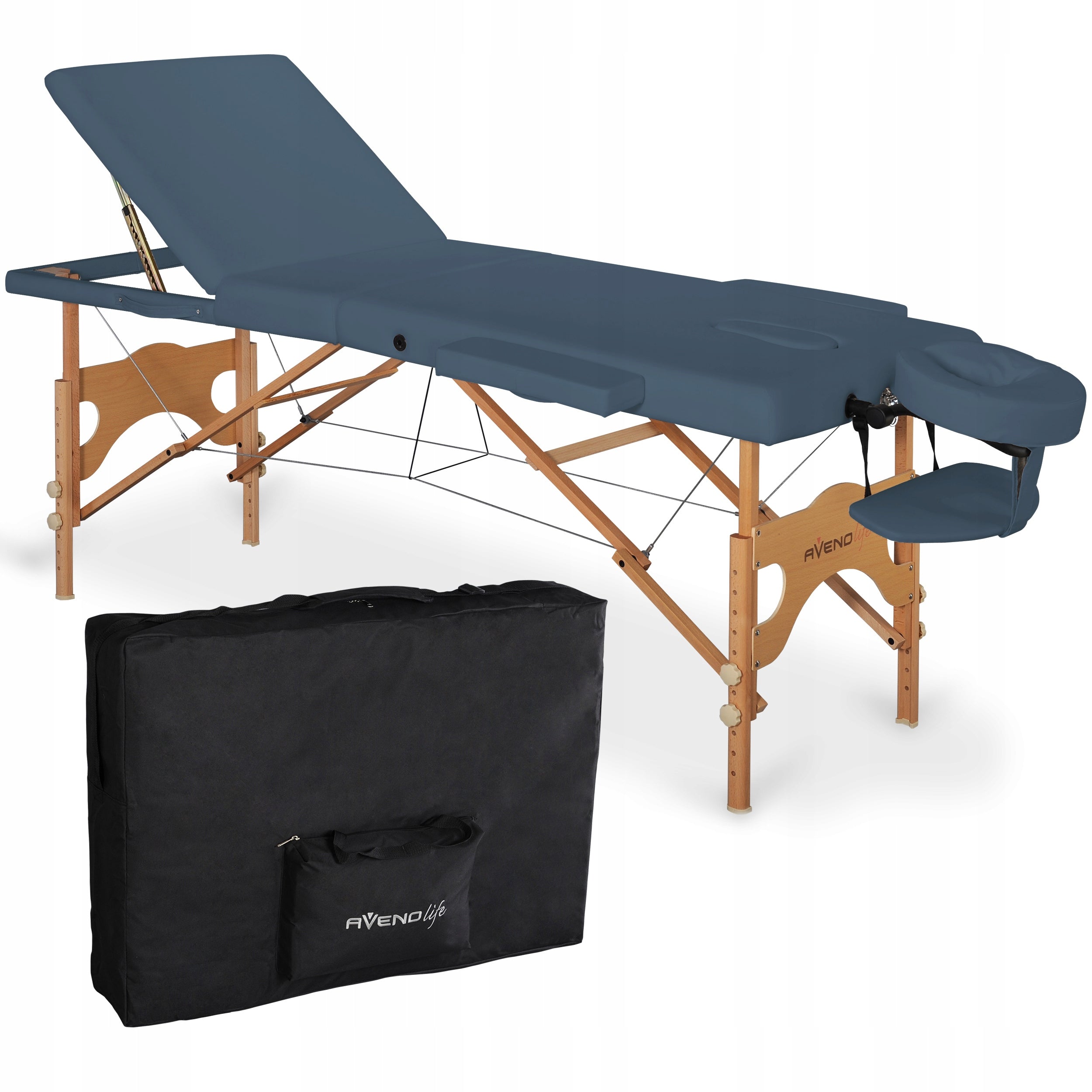 BED MASSAGE TABLE FOLDING WOODEN 2 SEGMENTS Eden Packaging status original