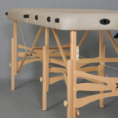 BED MASSAGE TABLE FOLDING WOODEN ALBA 70 CM STABILIZING LEG HABYS Medical device yes
