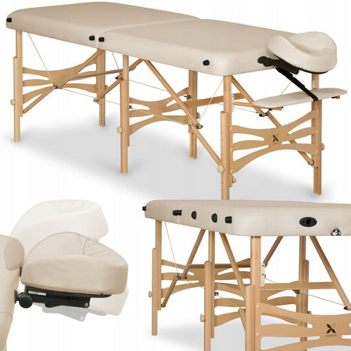 BED MASSAGE TABLE FOLDING WOODEN ALBA 70 CM STABILIZING LEG HABYS