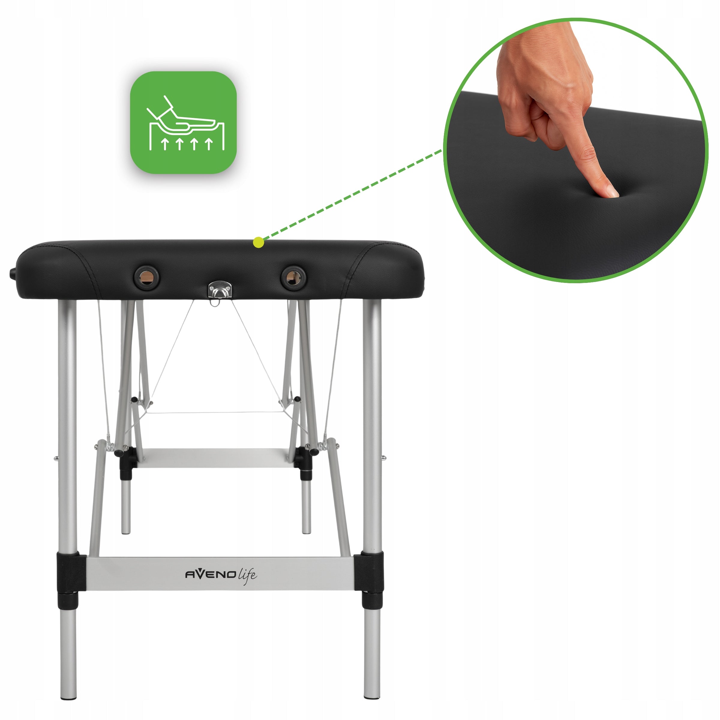 BED MASSAGE TABLE NINA FOLDING PORTABLE COVER HABYS LIGHT 10 KG Medical device class I