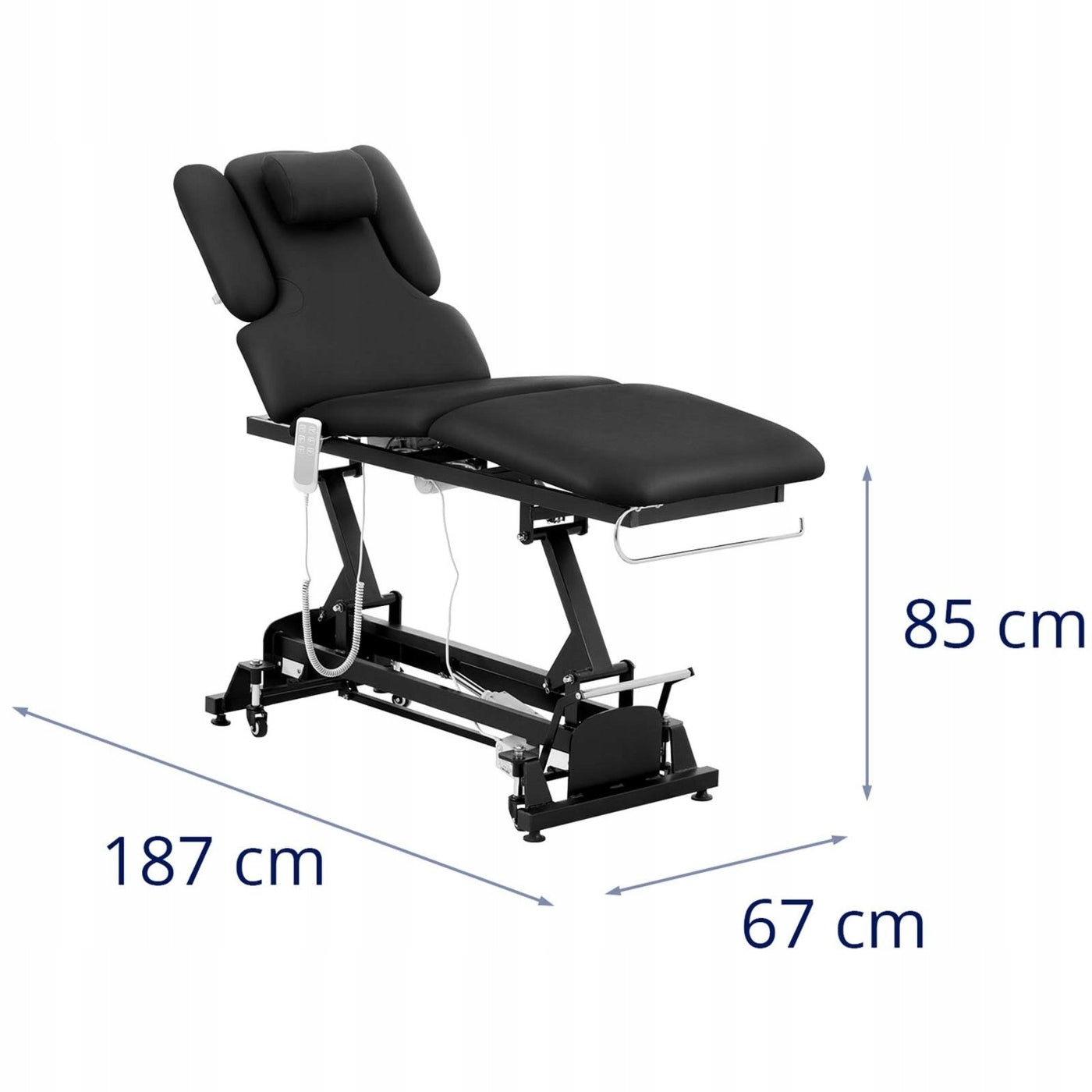 BED MASSAGE TABLE TREATMENTS REMOTE CONTROL ADJUSTMENT Tabletop length 185 cm