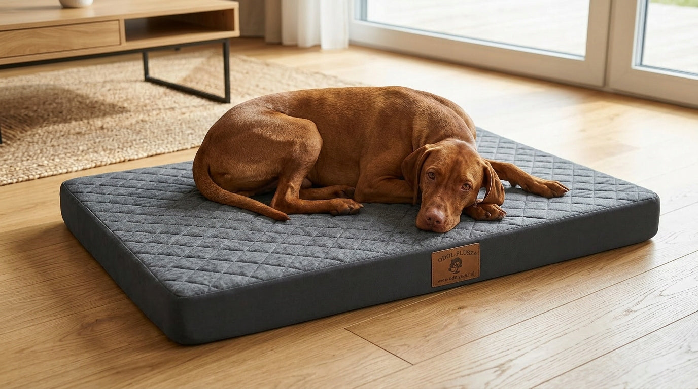 BED MATTRESS DOG 120x80x7cm. LARGE BED XXL - GRAPHITE MAT Brand Odol-Plusz