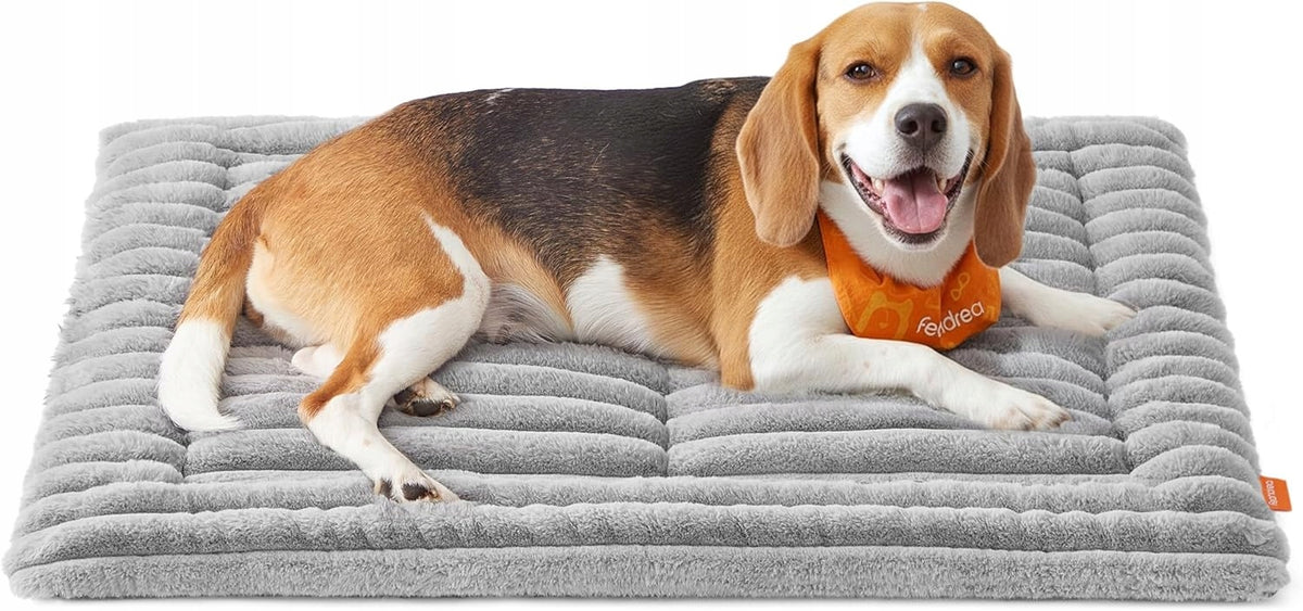 BED PLUSH BLANKET SOFT WATERPROOF FOR ANIMALS GREY L 90x65 cm