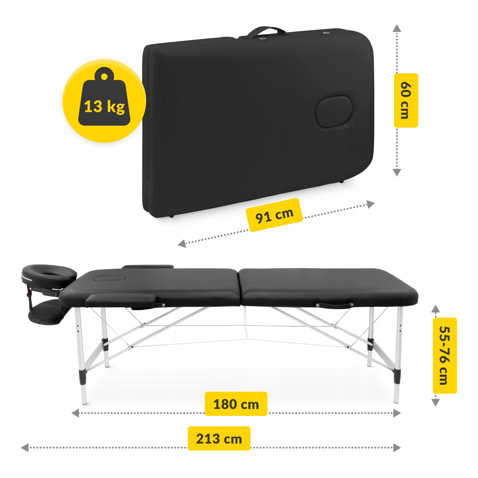 BED REHABILITATION MASSAGE TABLE FOLDING ALUMINUM PORTABLE +COVER Medical device yes