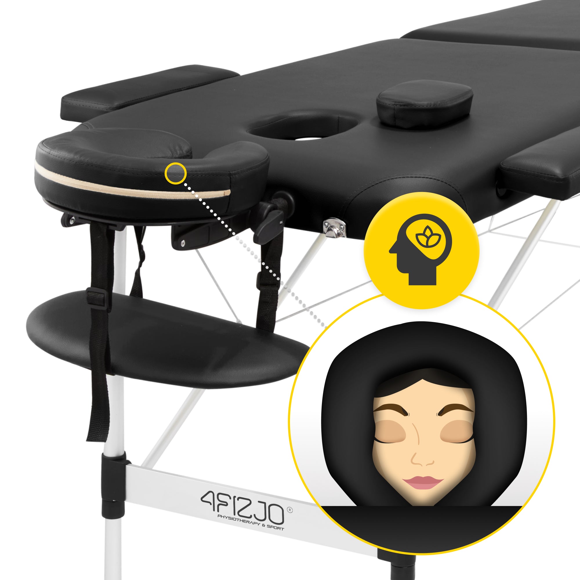 BED REHABILITATION MASSAGE TABLE FOLDING ALUMINUM PORTABLE +COVER Packaging status original