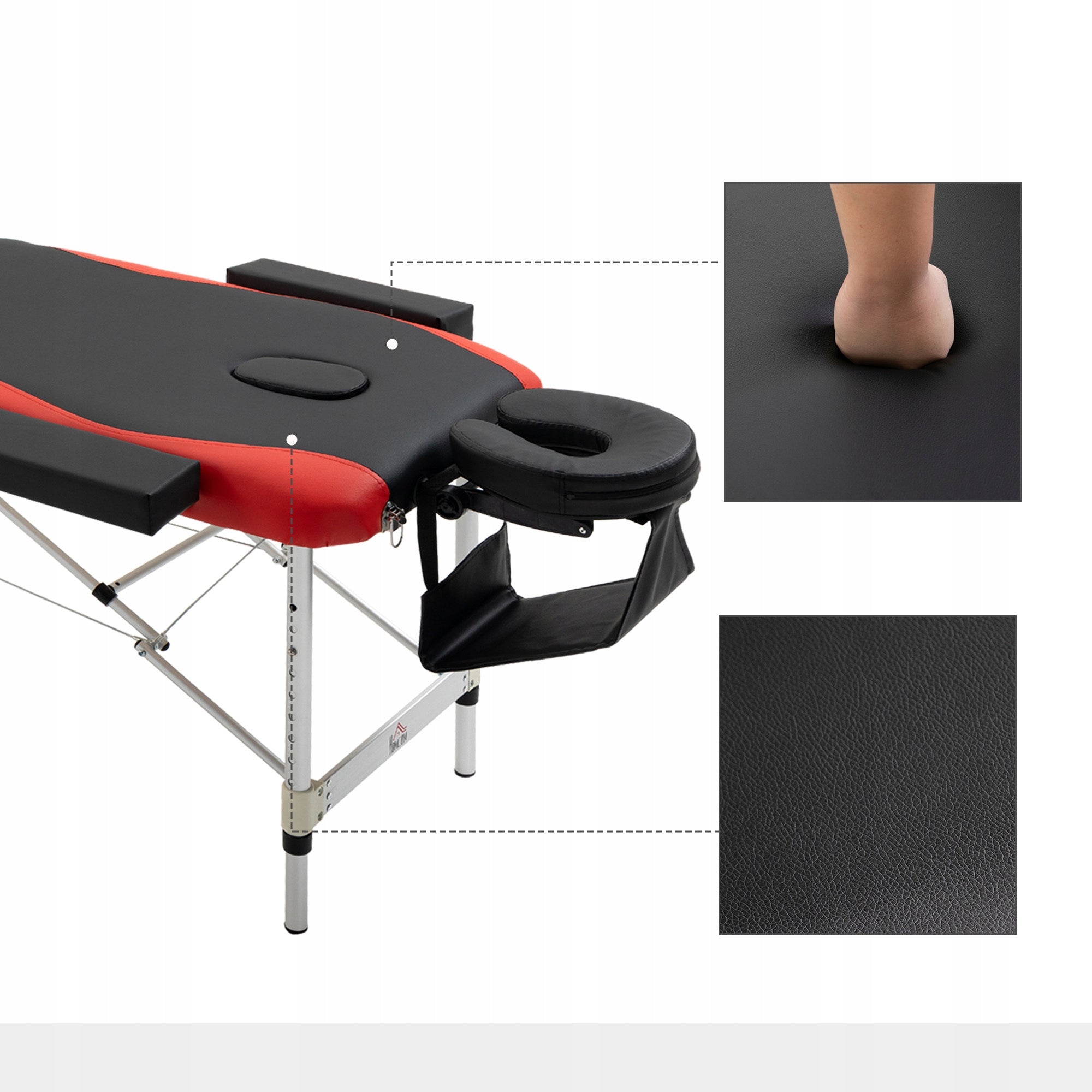 BED REHABILITATION MASSAGE TABLE PORTABLE FOLDING ADJUSTMENT COVER Tabletop width 60 cm