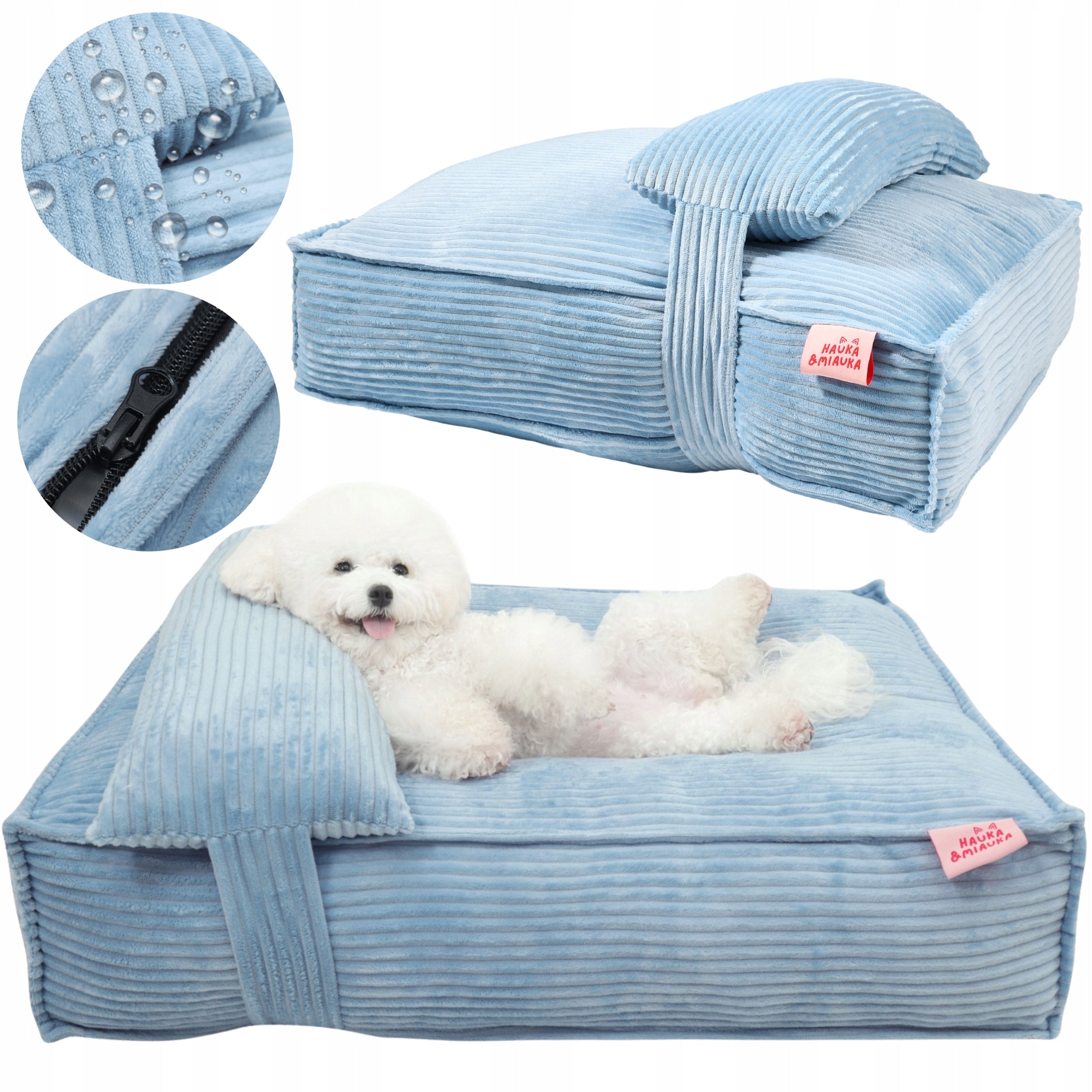 BED Waterproof Cat Dog Bed COUCH 80x60 Mattress Pillow
