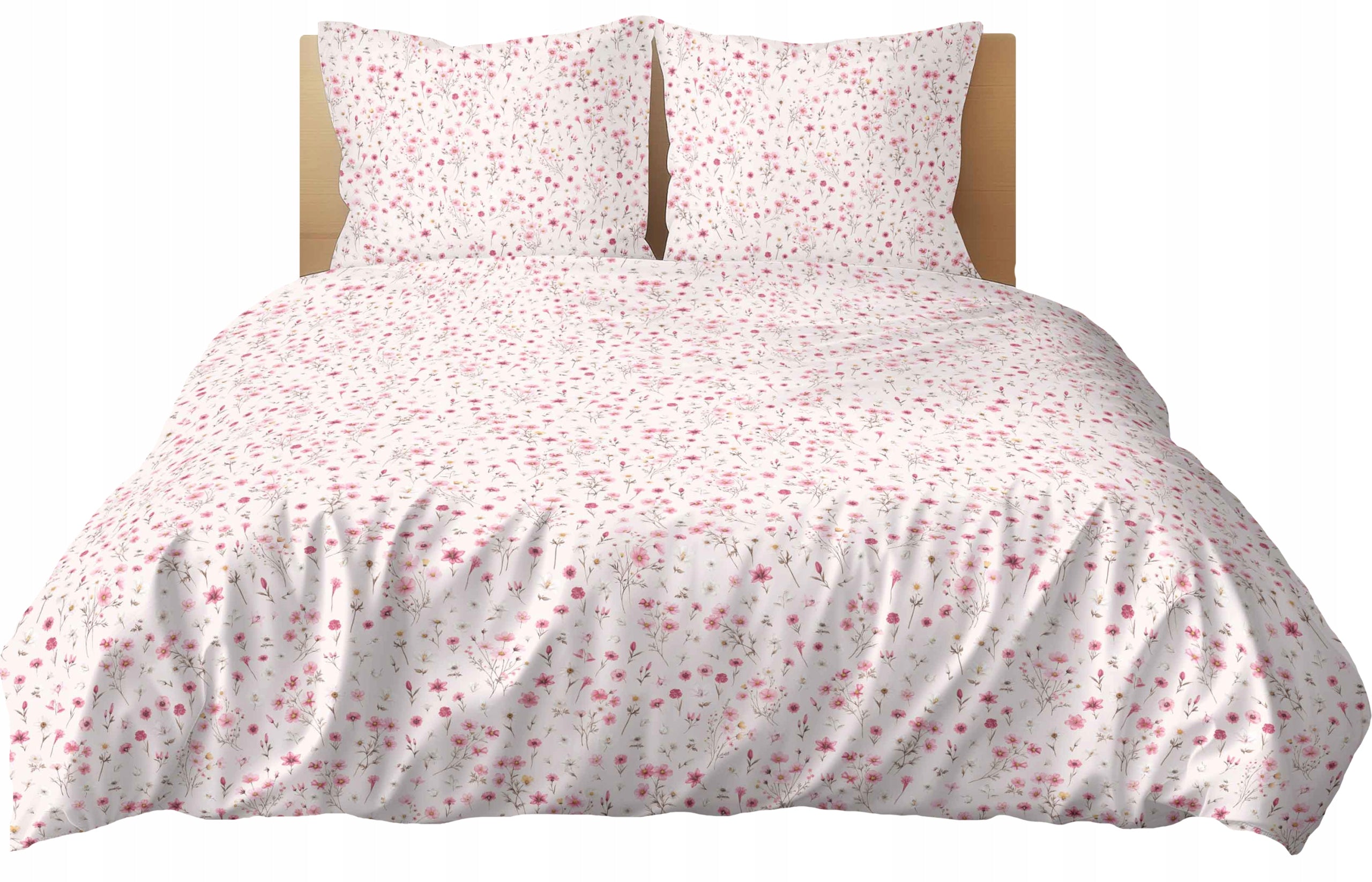 BEDDING 100% COTTON RENFORCE 160x200 + 2 x 70x80 SATIN FINISH