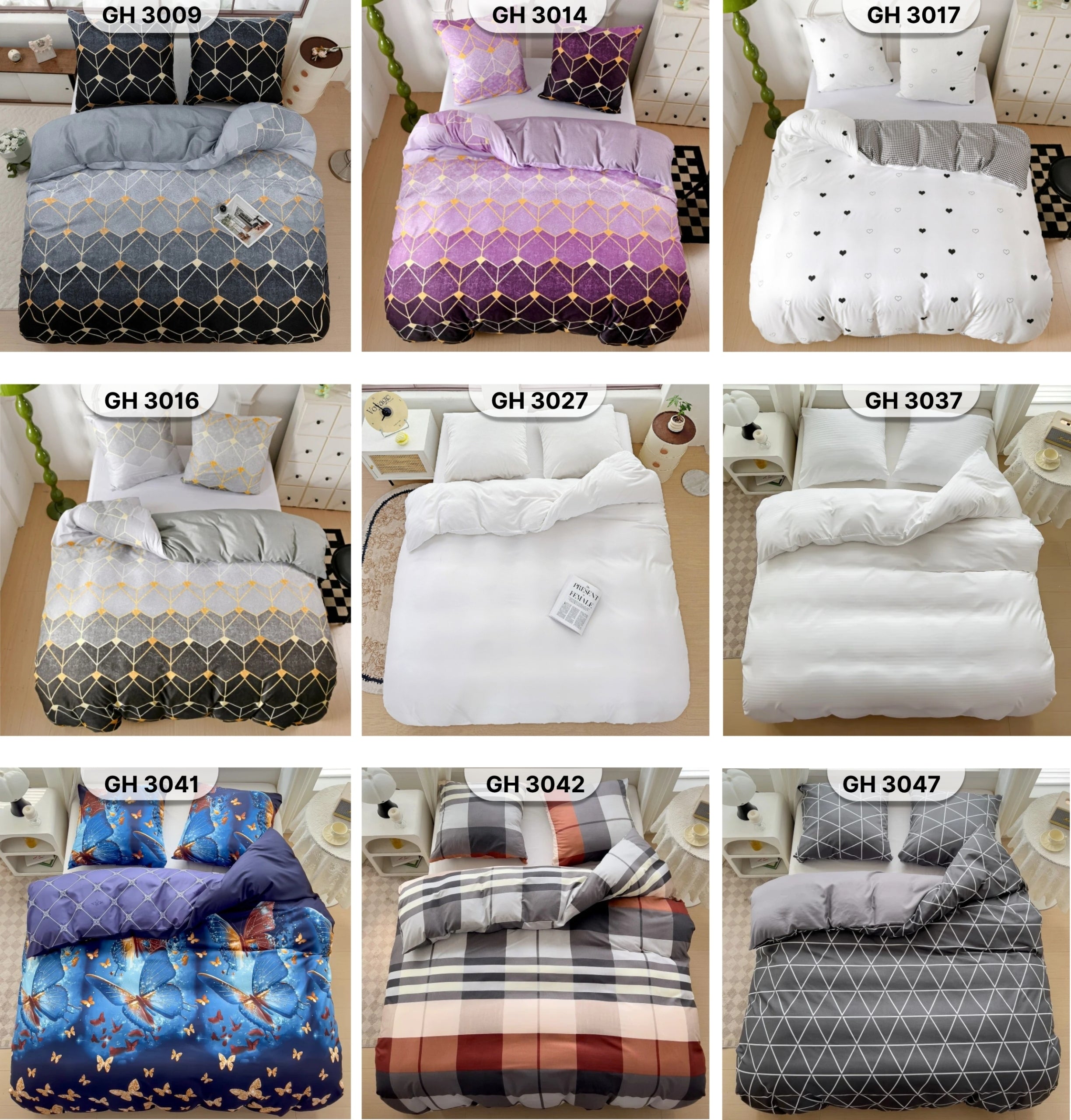 BEDDING 140x200 +1 pillowcase Cotton satin BEDDING SET PATTERNS THICK Packaging status original