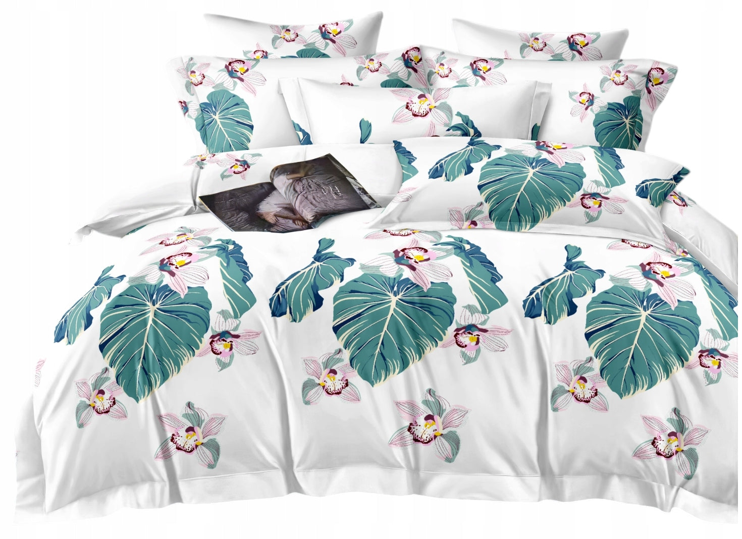BEDDING 160x200 ANTI-ALLERGIC +2x PILLOWCASE 70x80 ZIPPER MICROFIBER PATTERNS