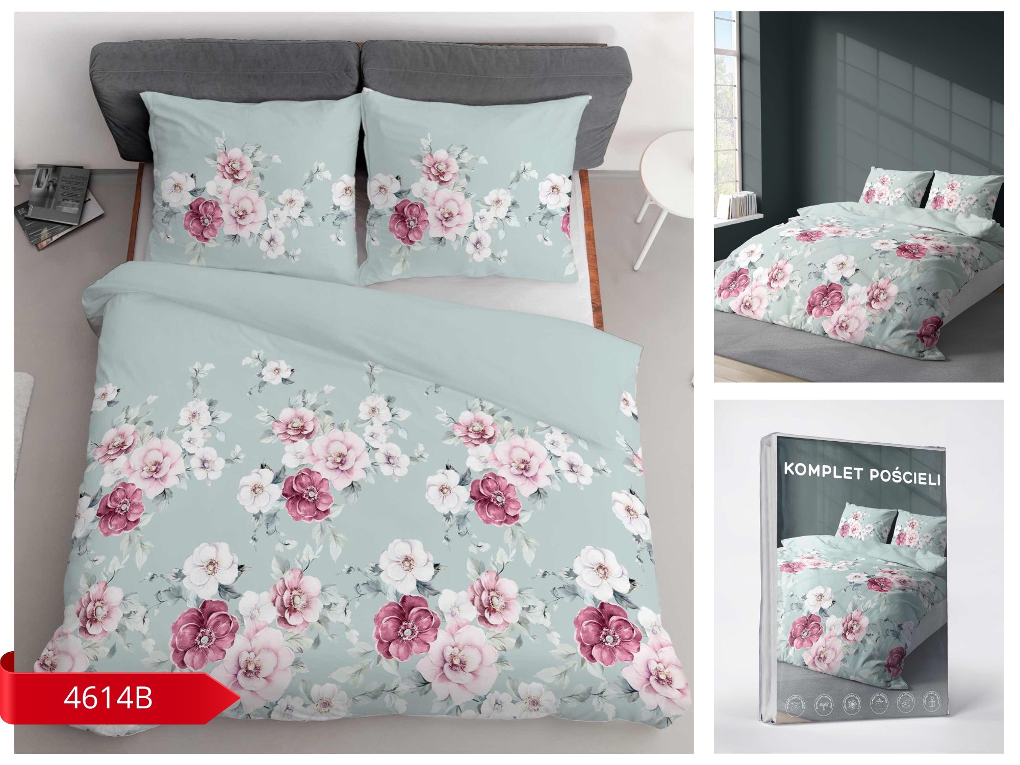 BEDDING 200x220 +2 PILLOWCASES SET OF 3D DOUBLE-SIDED BEDDING GLAMOUR Packaging status original