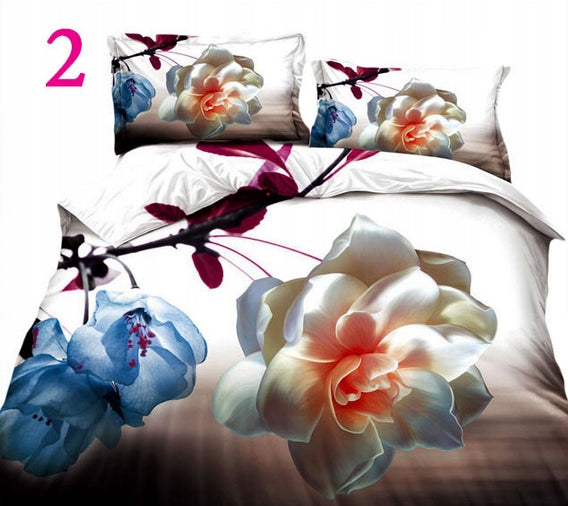 BEDDING 3d160x200 COTTON SATIN 4cz.NOWE PATTERNS