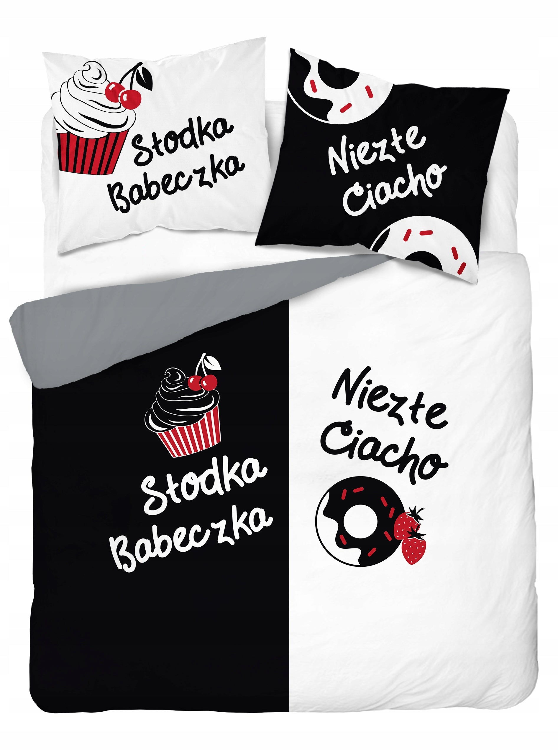 BEDDING COTTON 220X200cm CUPCAKE NICE CAKE HUSBAND WIFE WEDDING GIFT