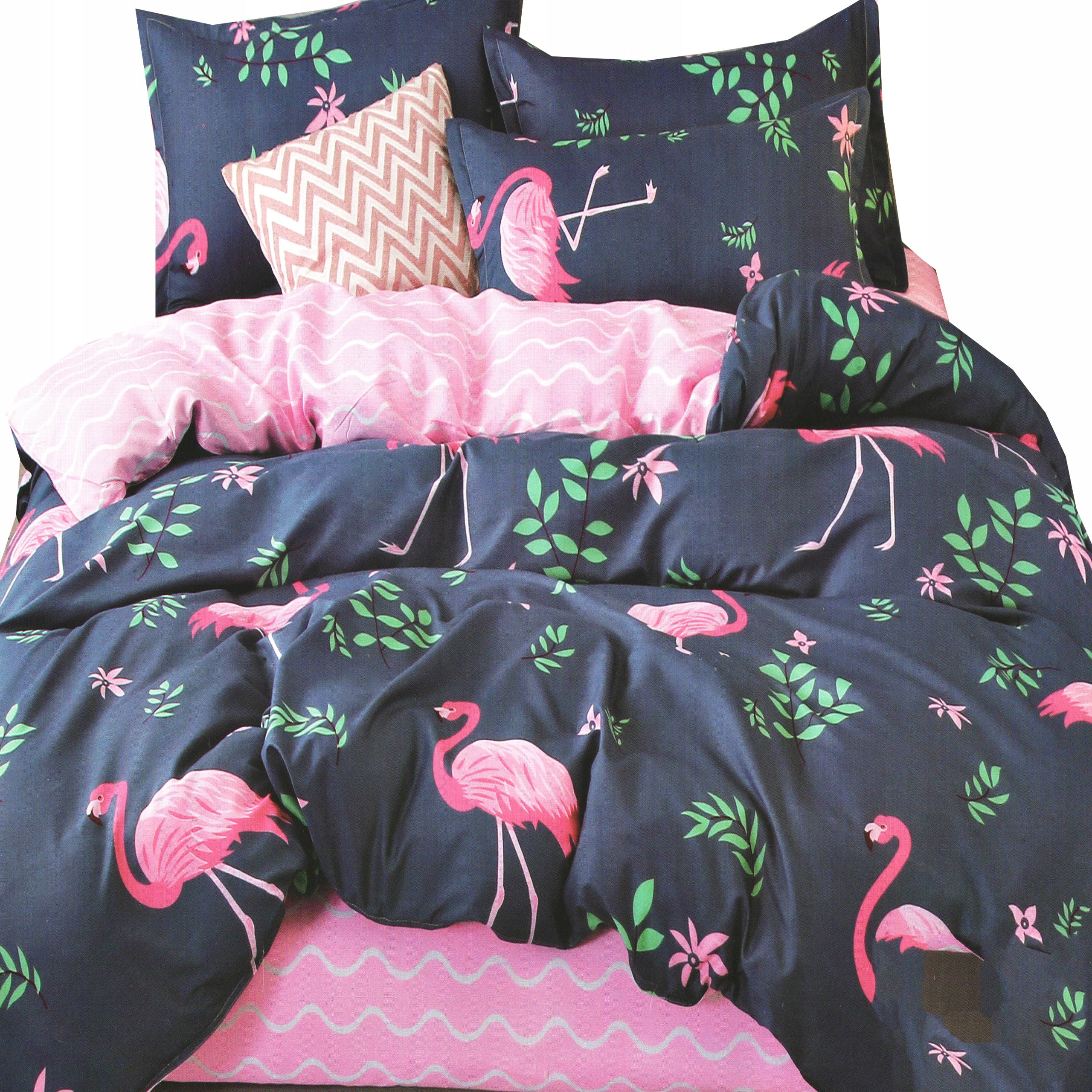 BEDDING COTTON SATIN 180x200 2 PILLOWCASES AUTUMN SET OF MANY PATTERNS