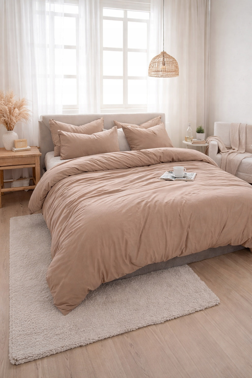 BEDDING Cappuccino 140X200 2 Pillowcases For Every Dimension MANUFACTURER boho Packaging status original