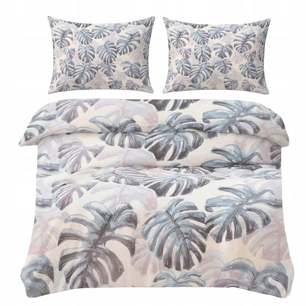BEDDING SET 140x200 + 1x PILLOWCASE 70x80 SATIN COTTON - VARIOUS DESIGNS