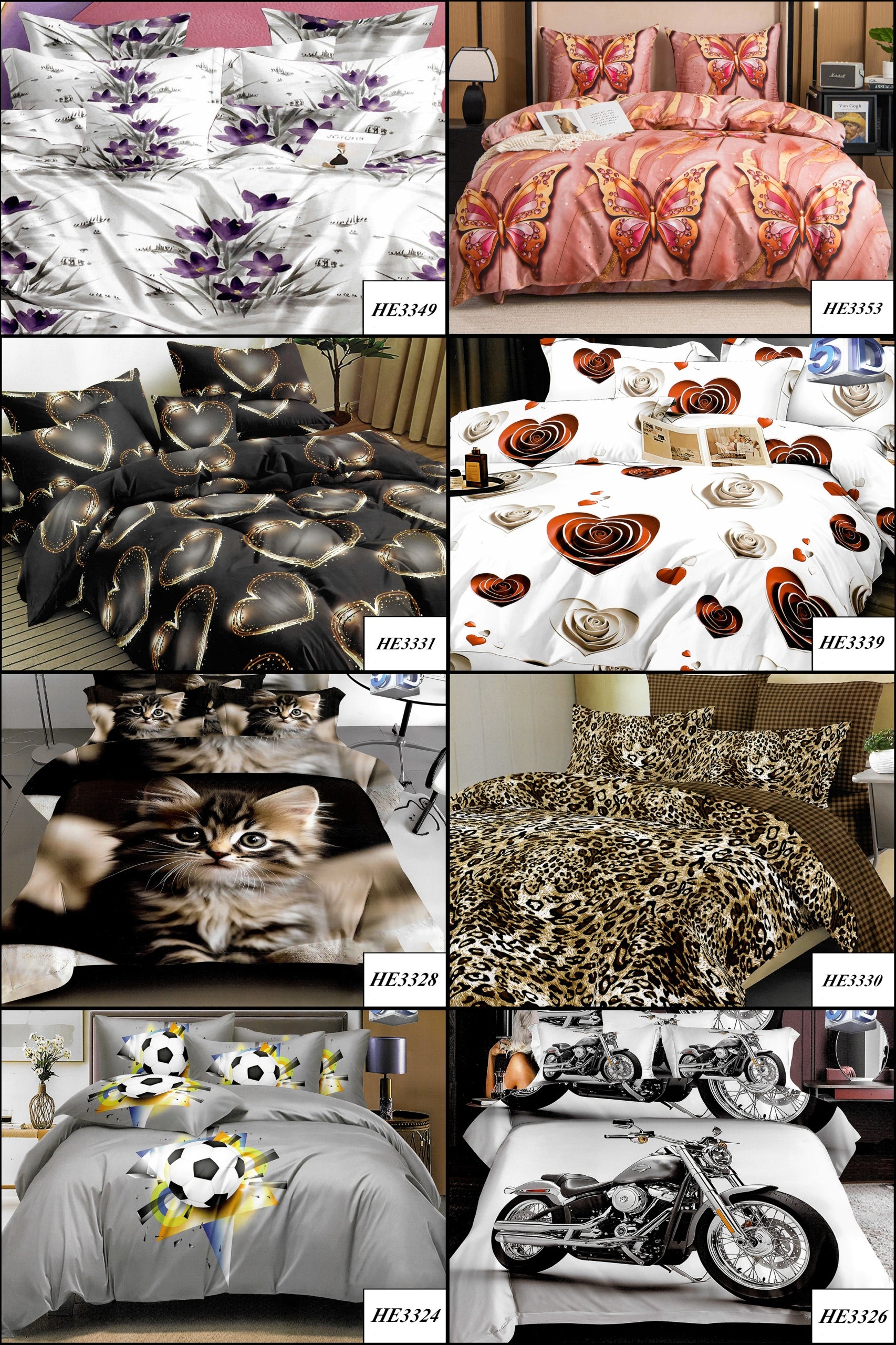 BEDDING SET 160x200 + AUTUMN SHEET BEDDING LOTS OF PATTERNS Length of comforter cover 200 cm