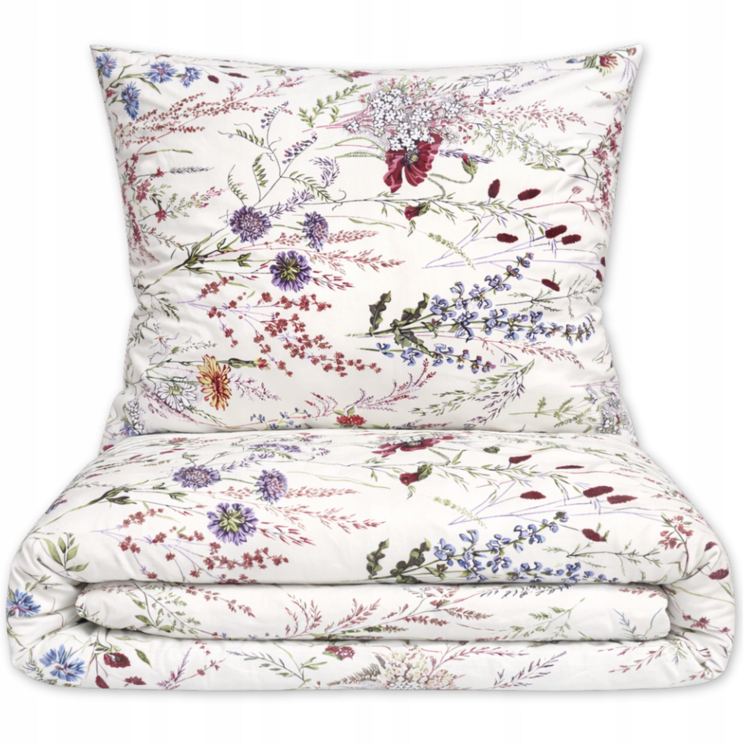 BEDDING SET 200x220 COTTON 100% THICK 3 PIECES Poland PREMIUM FLOWERS