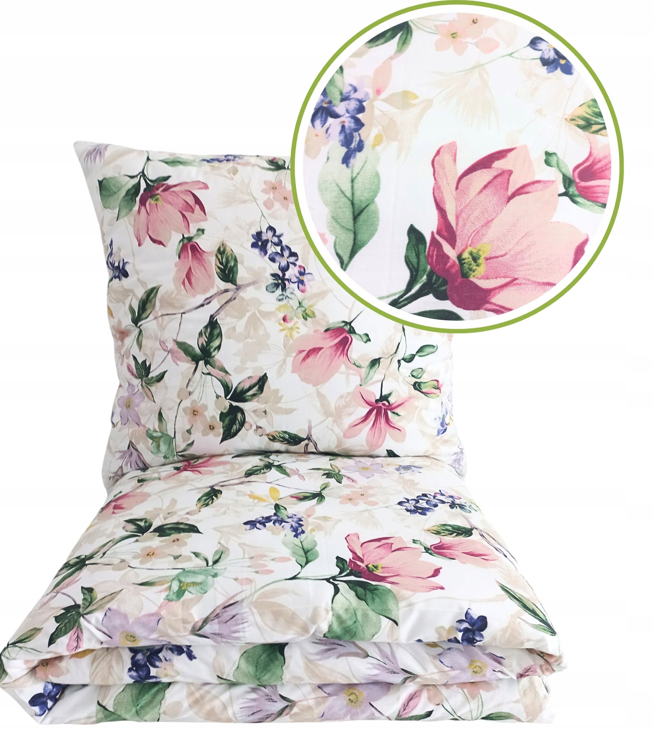 BEDDING SET 200x220 COTTON POLISH MANUFACTURER 100% COTTON FLOWERS Brand no brand