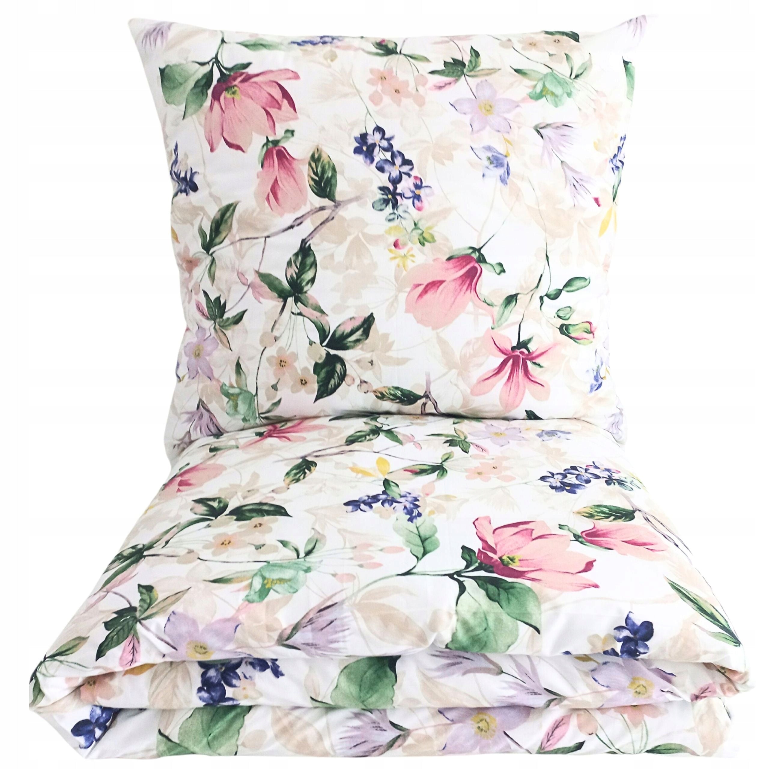 BEDDING SET 200x220 COTTON POLISH MANUFACTURER 100% COTTON FLOWERS