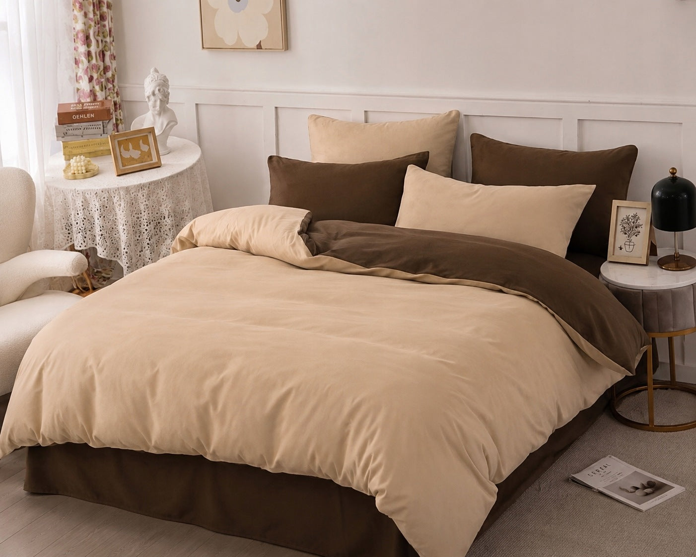 BEDDING SET 200x220 Cotton Bedding Satin Double Sided Large Selection