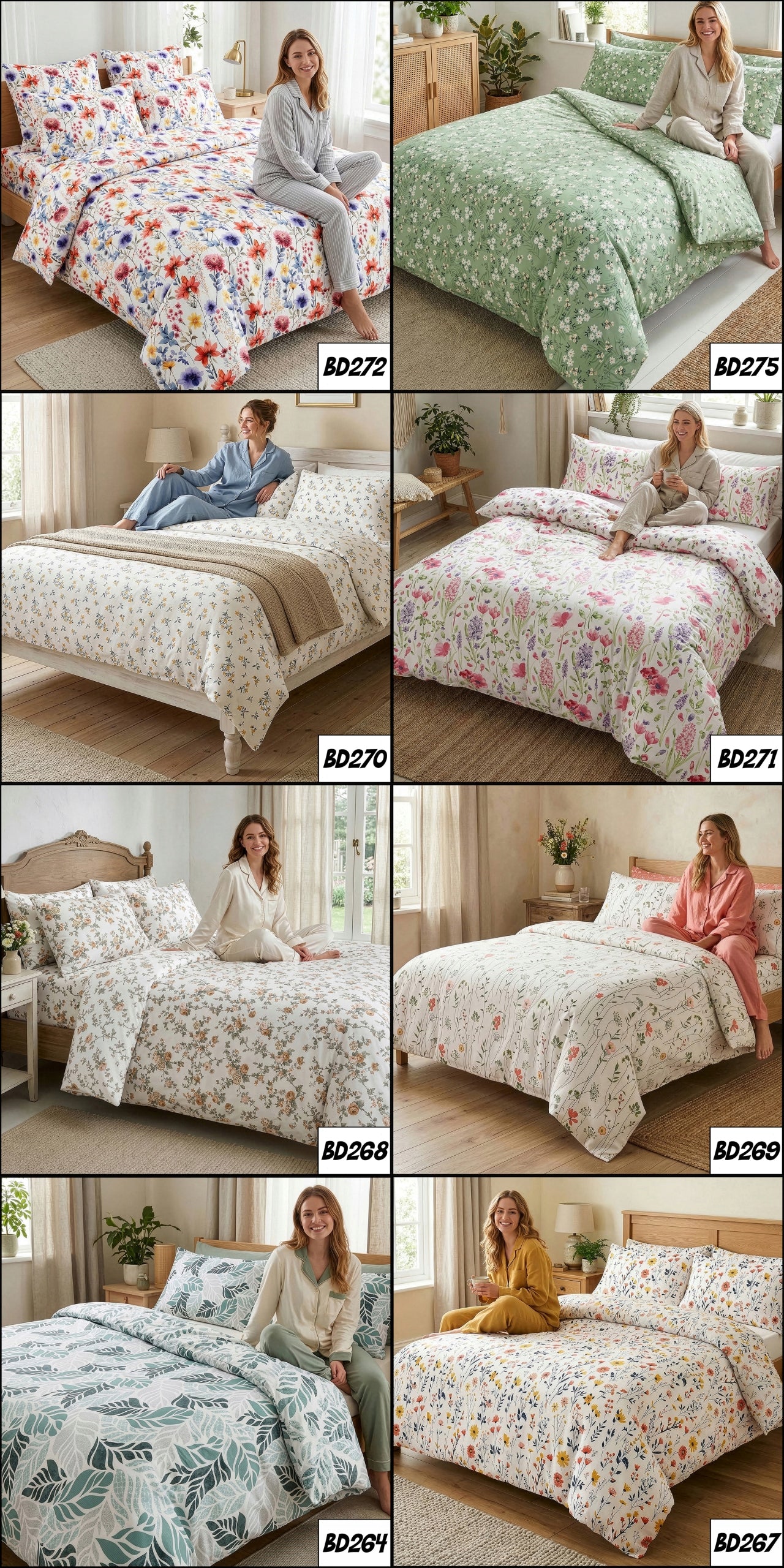 BEDDING SET 200x220 POLAND 100% COTTON 2 WINTER PILLOWCASES Brand J&W