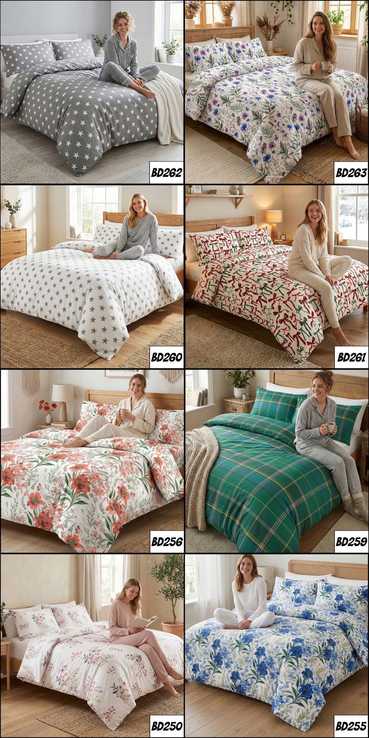 BEDDING SET 200x220 POLAND 100% COTTON 2 WINTER PILLOWCASES Length of comforter cover 220 cm