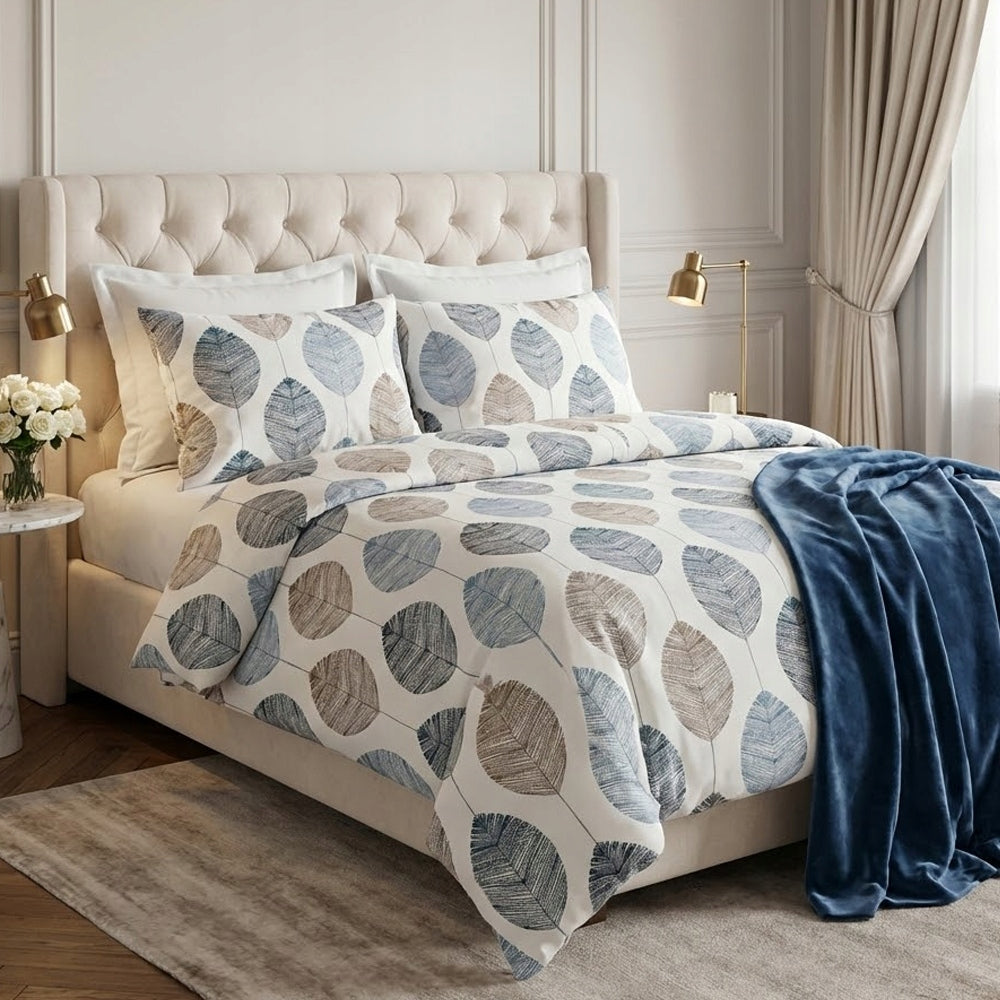 BEDDING SET 220x200 + 2x PILLOWCASE 70x80 SATIN COTTON - VARIOUS DESIGNS Packaging status original