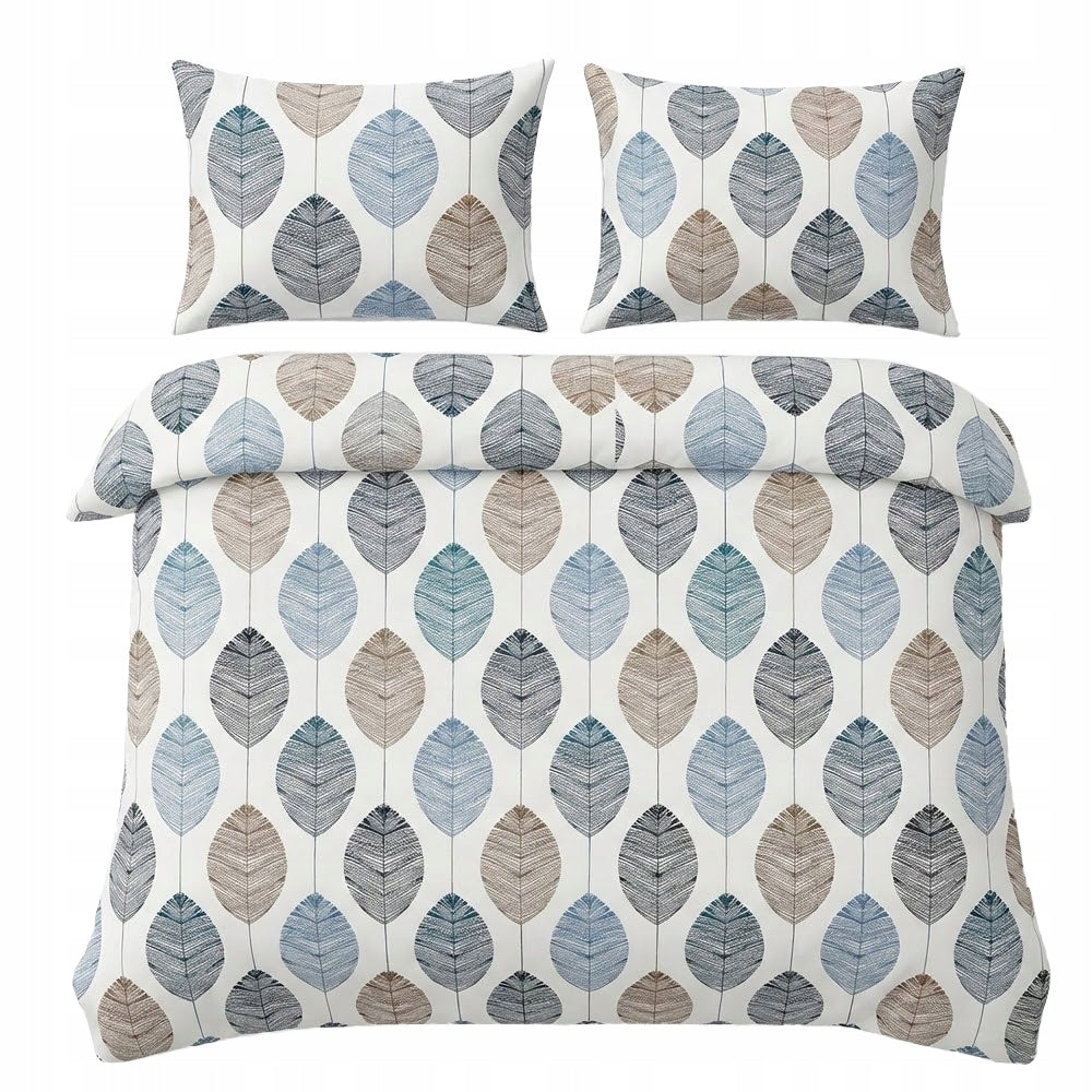 BEDDING SET 220x200 + 2x PILLOWCASE 70x80 SATIN COTTON - VARIOUS DESIGNS