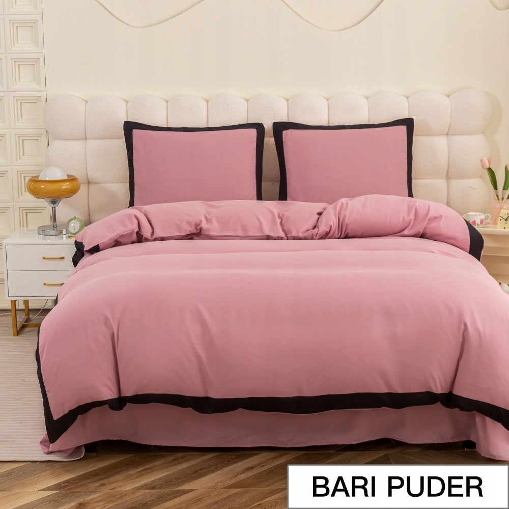 BEDDING SET WITH FRILL 200X220 + PILLOWCASES PILLOWCASE FRILL Length of comforter cover 220 cm