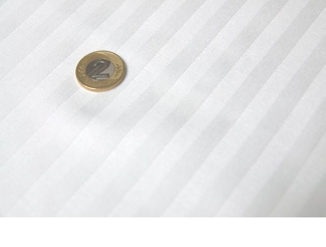 BEDDING WHITE HOTEL HOUSE SPA 200x220 STRIPES 1CM DAMASK MICROFIBER Material microfiber