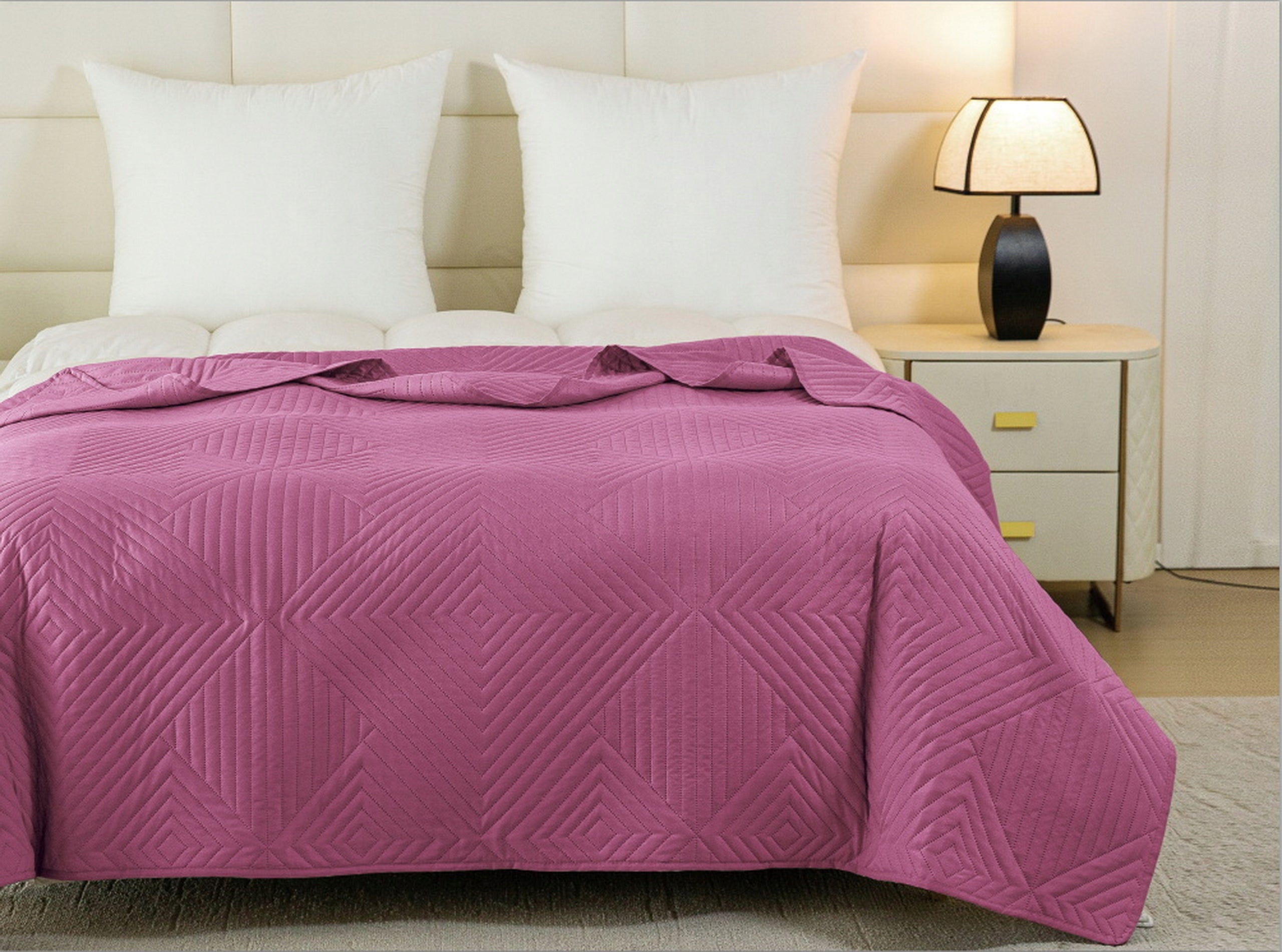 BEDSPREAD 220x240 DOUBLE SIDED QUILTED KAPA Brand Cotton world