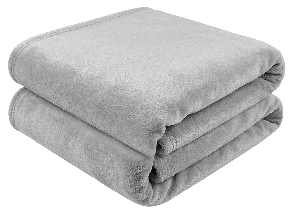 BEDSPREAD BLANKET SMOOTH SOFT WARM FOR GIFT 160x200 LIGHT GREY Manufacturer code KSI-1638-02-160 jasno szary