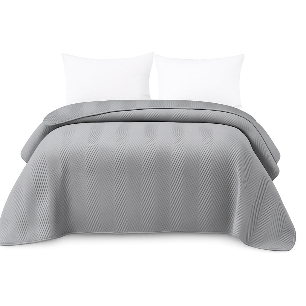 BEDSPREAD CAP 200x220 QUILTED THICK VELVET VELOUR