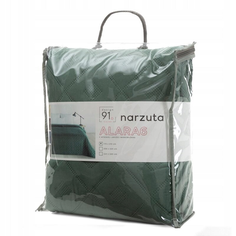 BEDSPREAD D91 ALARA6 170 X 210 CM GREEN Manufacturer code 468223
