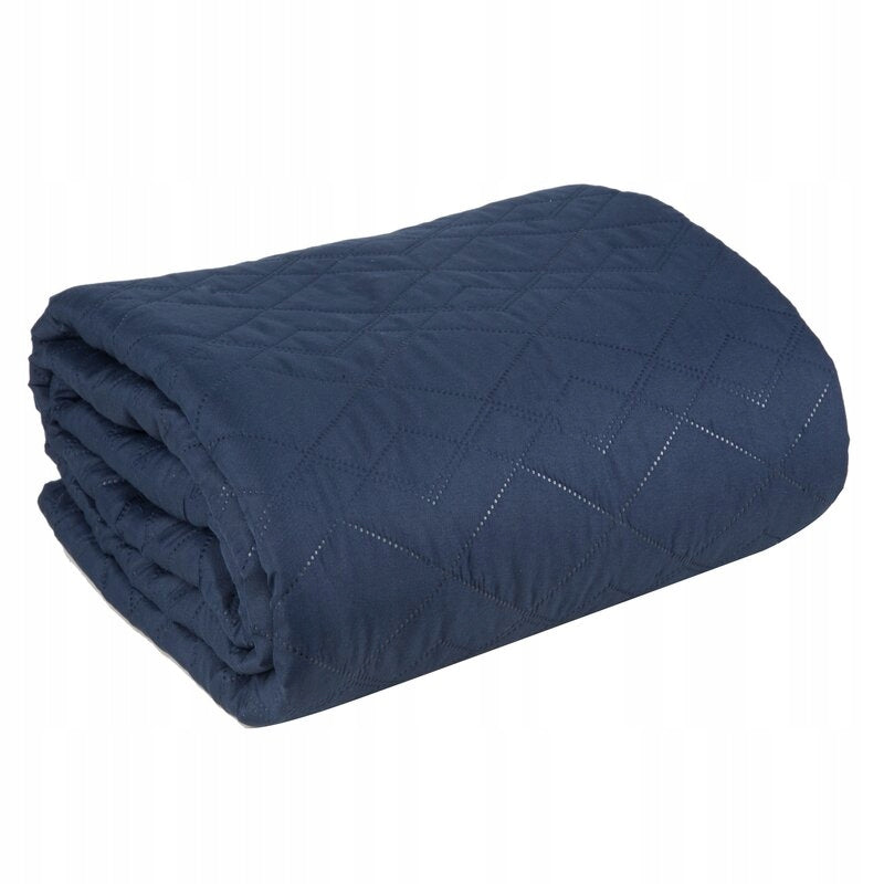 BEDSPREAD DECORATIVE CAPE BONI2 200X220 NAVY BLUE