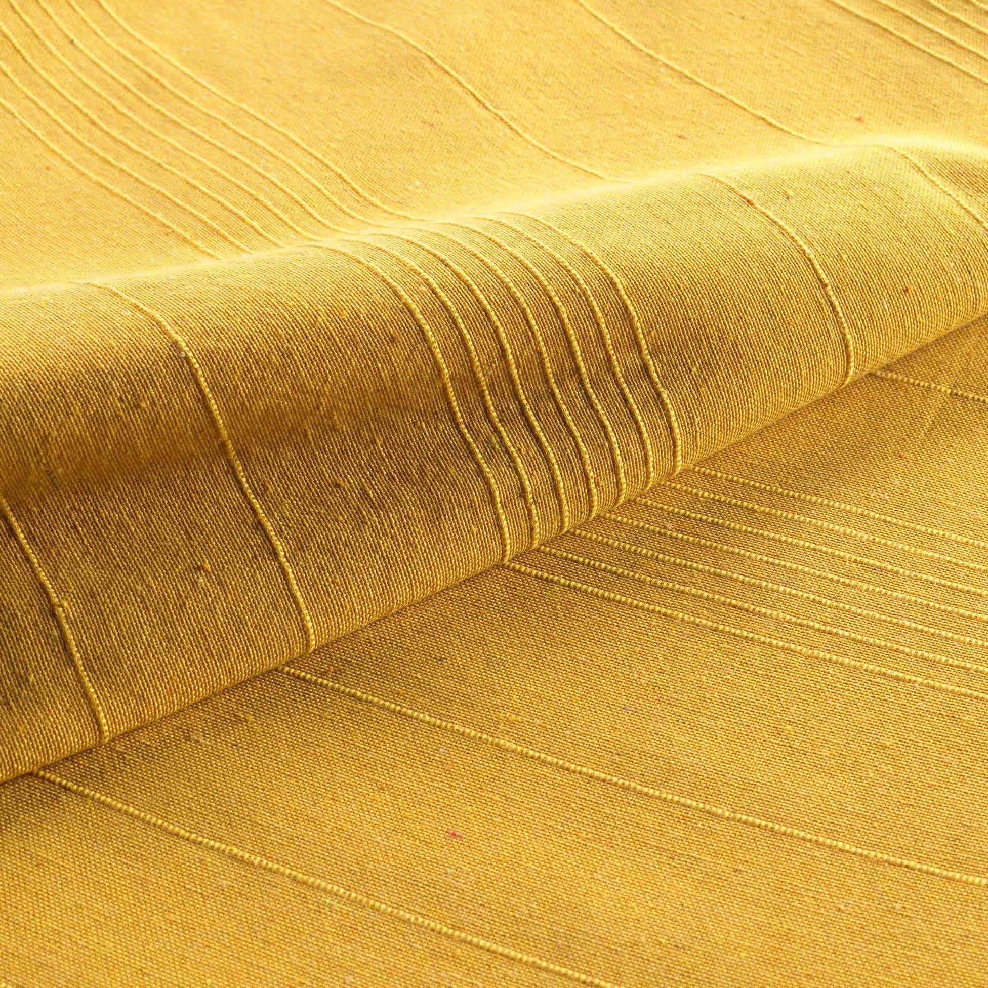BEDSPREAD FOR SOFA BED YELLOW 220X240 POLYCOTTON LUCILE STRIPED