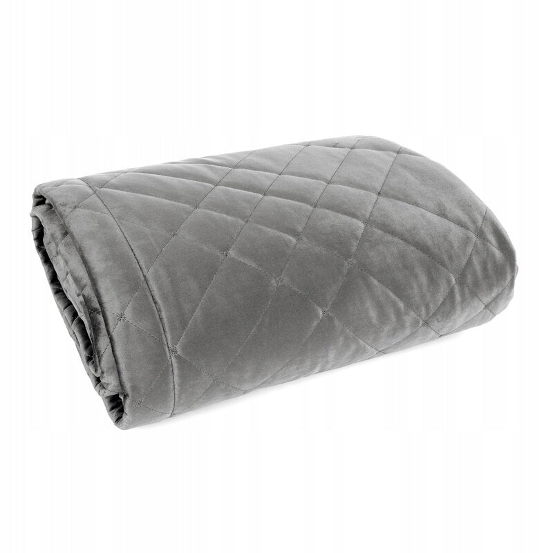 BEDSPREAD VELVET CAPE RIA6 220X240 SILVER
