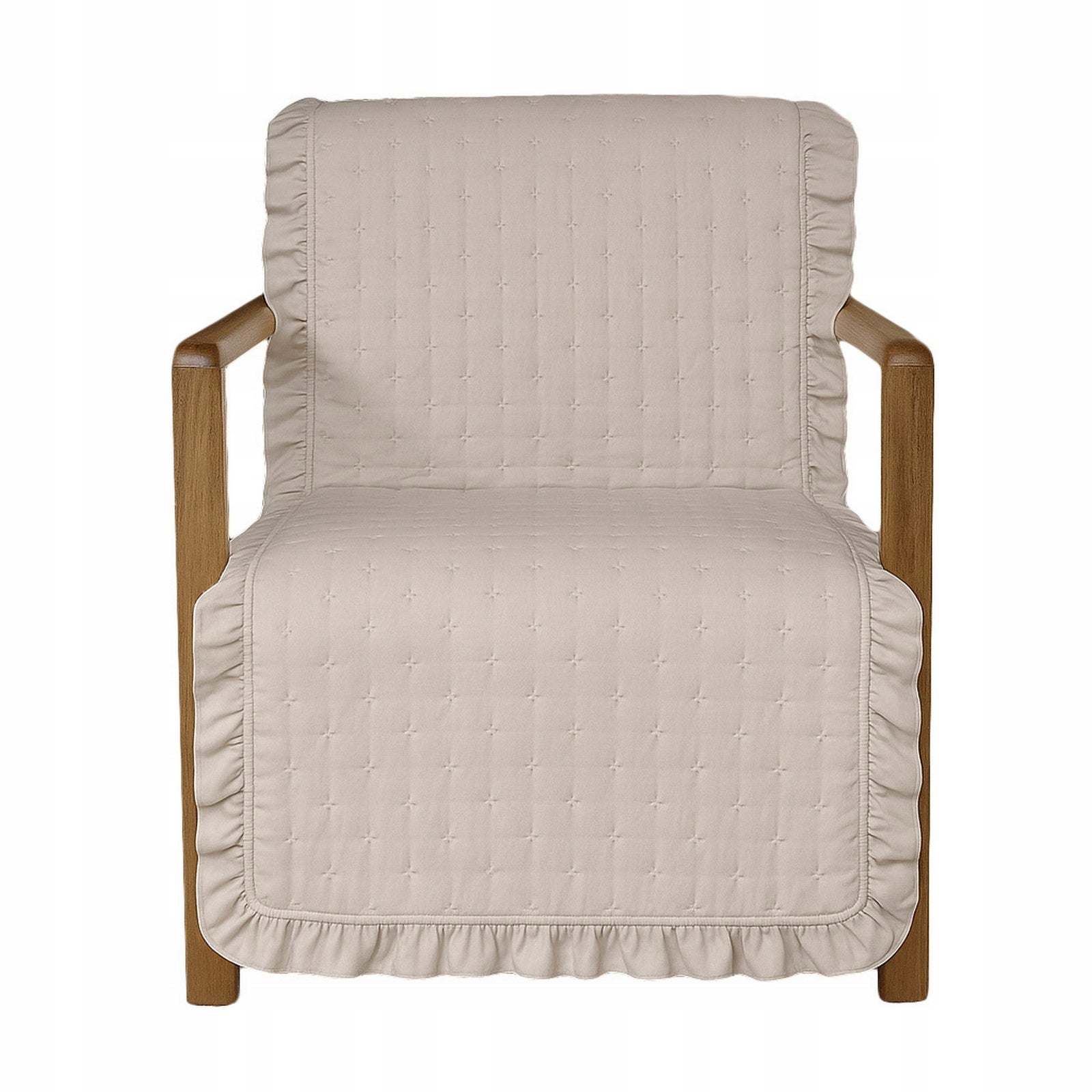BEDSPREAD for armchair 70x160 sofa quilted kapa with FRILL colors to choose from