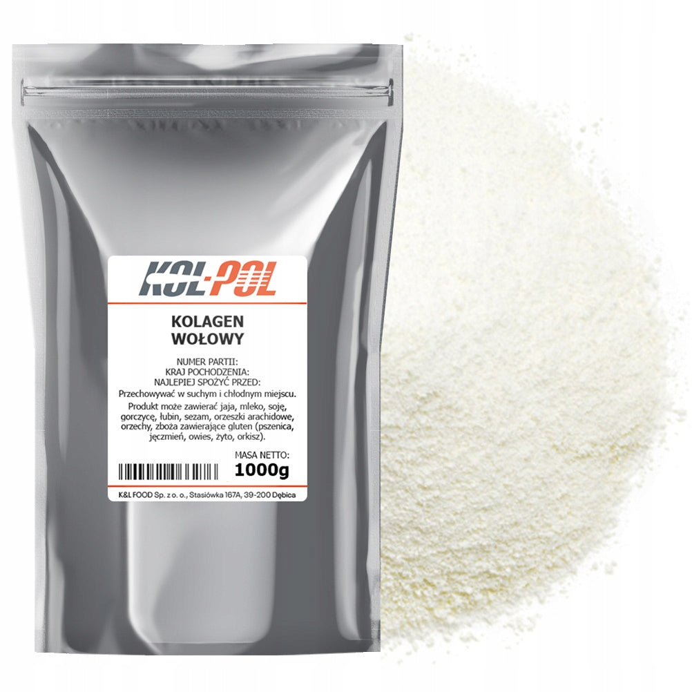 BEEF COLLAGEN 1kg Natural 100% pure powder high quality Kol-Pol