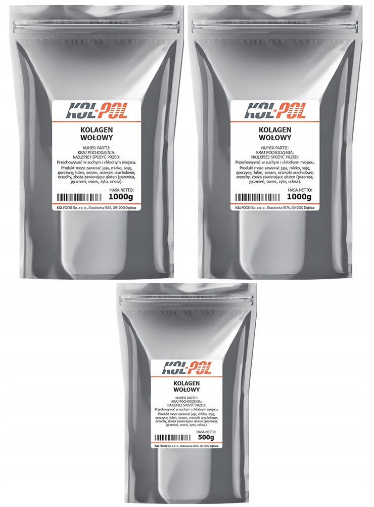 BEEF COLLAGEN 2,5kg Natural 100% pure powder high quality Kol-Pol