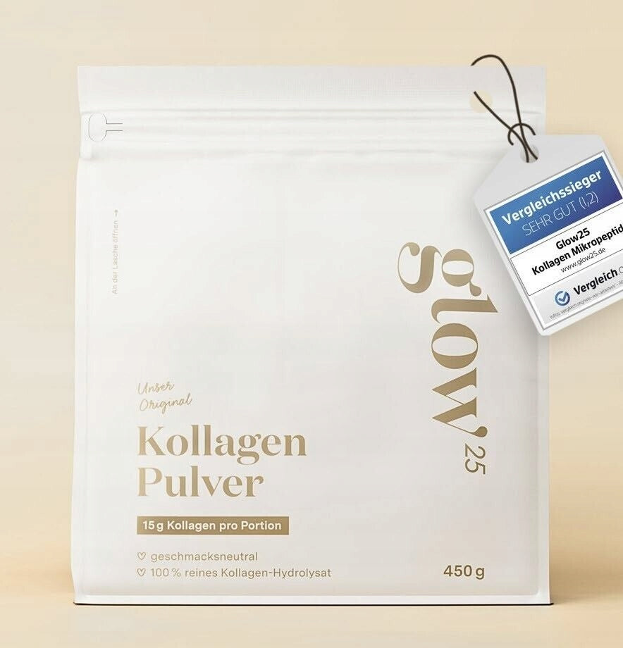 BEEF COLLAGEN Glow25 HYDROLYZATE UNFLAVOURED POWDER 450 g