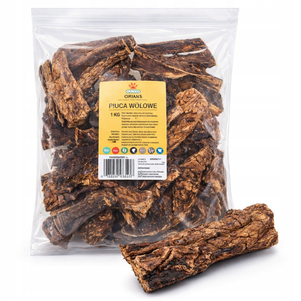 BEEF LUNGS NATURAL teether for Dog 1kg
