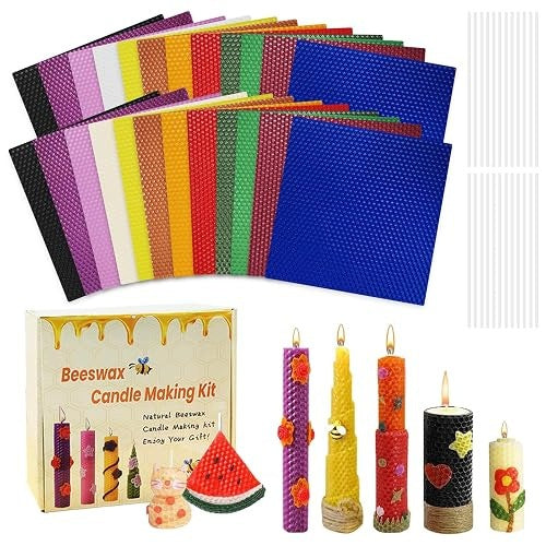 BEESWAX TILES FOR CANDLES SET OF 12 PCS MORANDI DIY GIFT Brand no brand