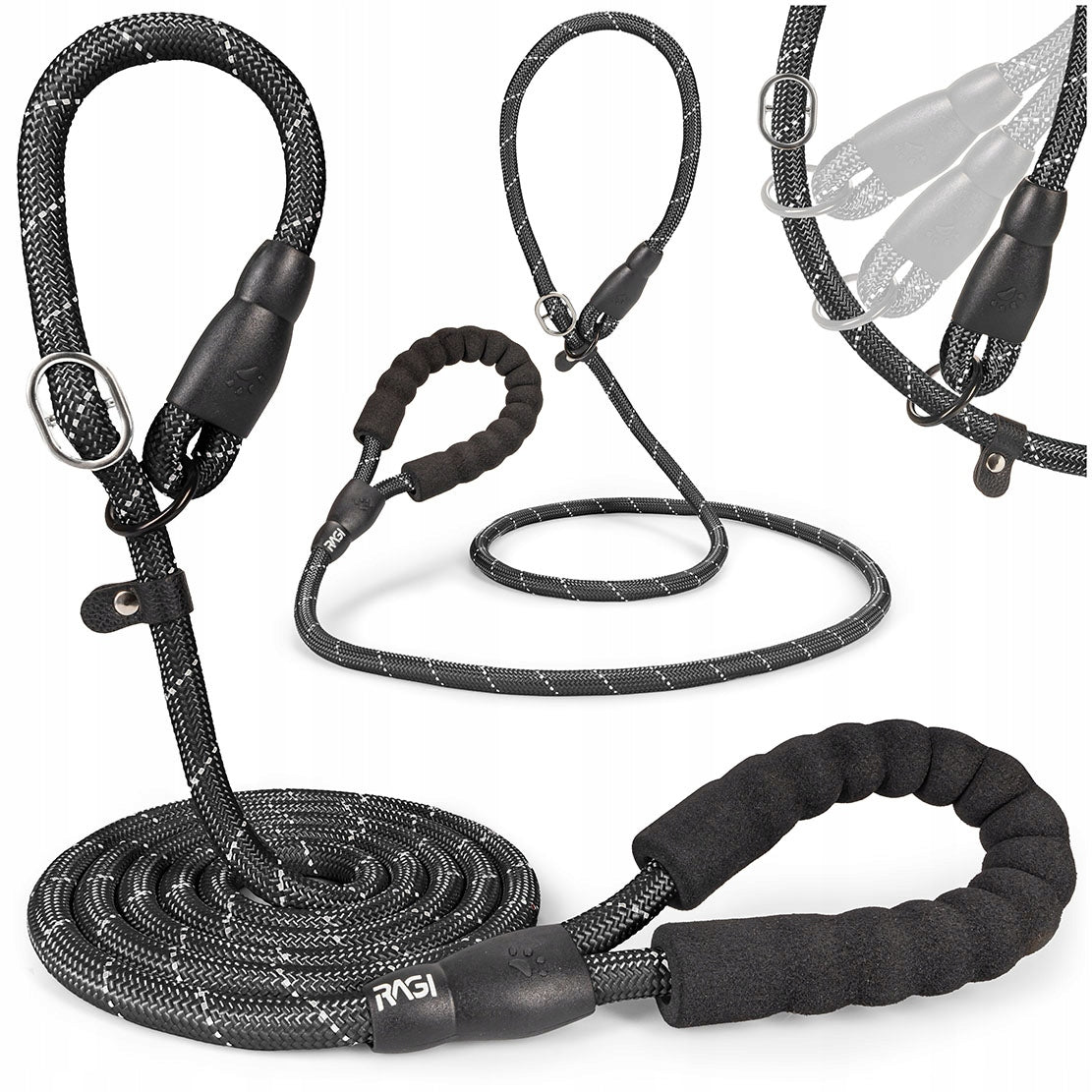 BEHAVIORAL LEASH FOR DOG WITH ANTI-PRESSURE LOCK RAGI 2,2 m, ø 12 mm