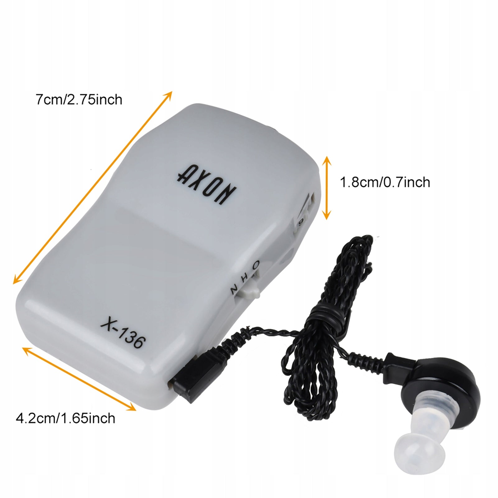 BEHIND-THE-EAR HEARING AID FOR SENIOR X-163 Medical device no