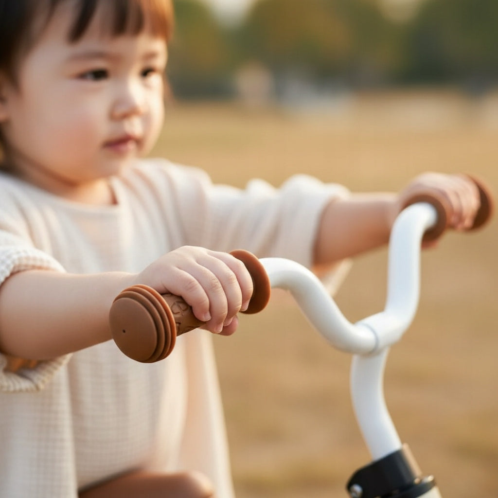 BEIGE BALANCE BIKE 12 INCHES LIGHT 2,5KG FOR CHILDREN 2+ ADJUSTABLE HIT WITHOUT Frame steel