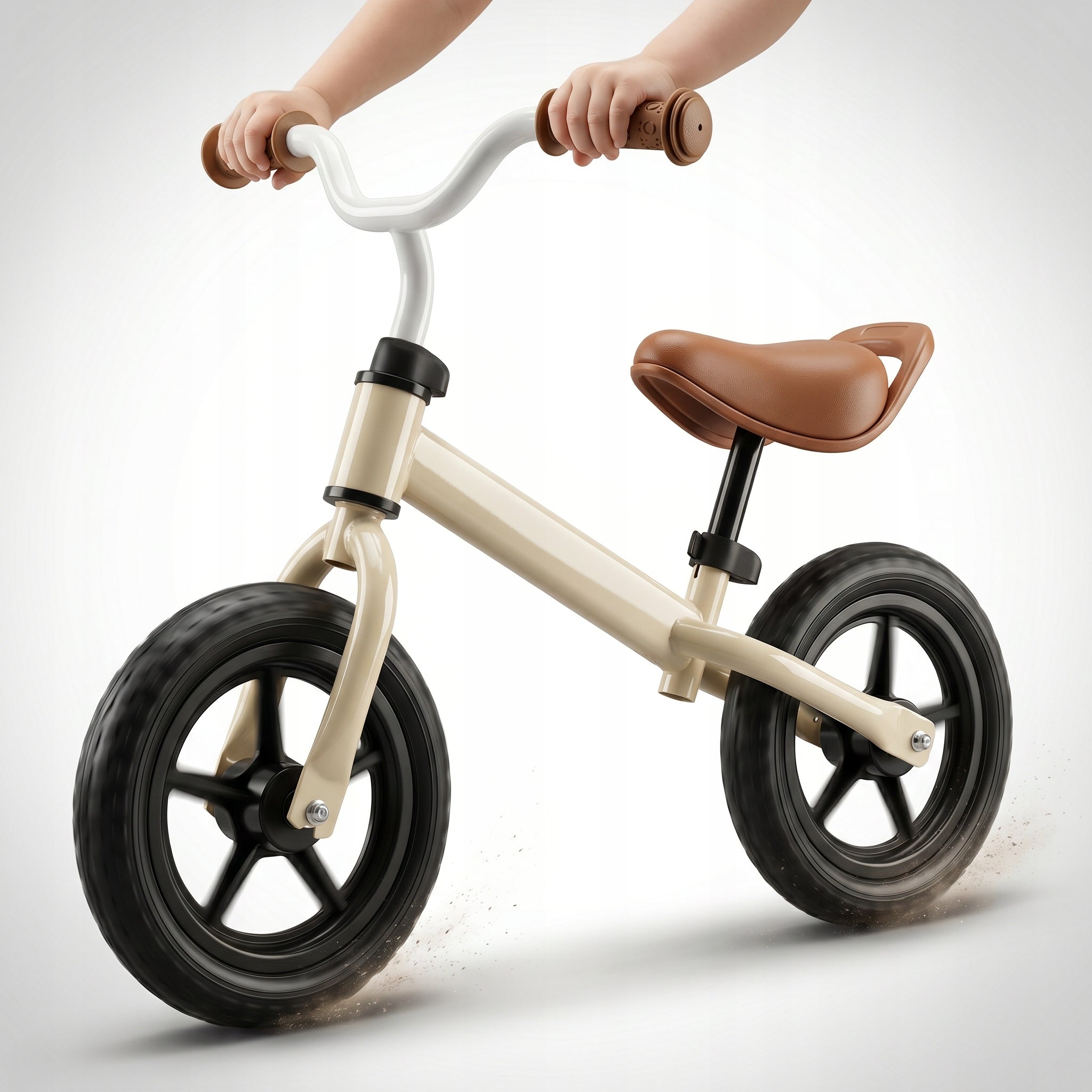 BEIGE BALANCE BIKE 12 INCHES LIGHT 2,5KG FOR CHILDREN 2+ ADJUSTABLE HIT WITHOUT Manufacturer code PIANKOWE KOŁA STABILNY